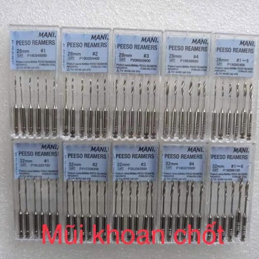 Mũi khoan chốt nội nha Peeso Reamer - Mani
