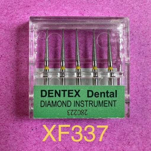 Mũi khoan kim cương loại mịn và siêu mịn, vạch đỏ và vàng - DX Dentex