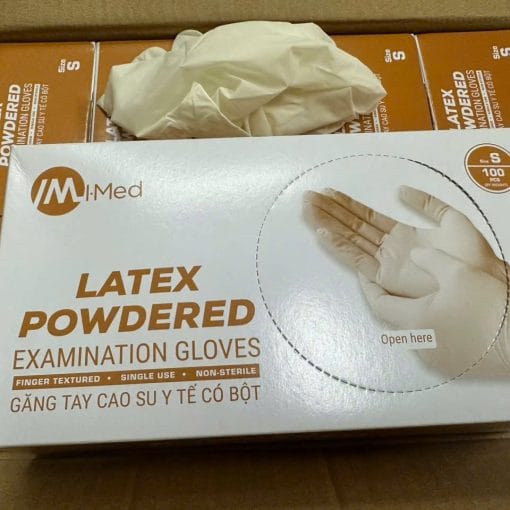 GĂNG TAY CAO SU Y TẾ CÓ BỘT I-MED