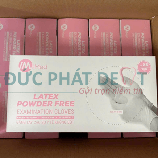 GĂNG TAY CAO SU Y TẾ KHÔNG BỘT I-MED