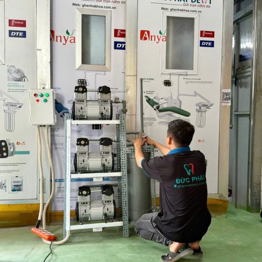 Máy hút trung tâm 03 motor chạy xoay tua - Ảnh 5