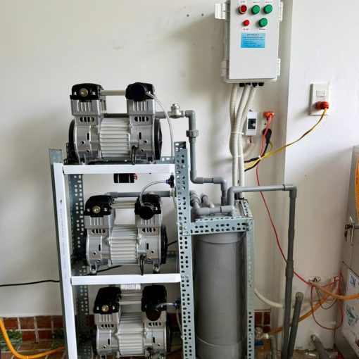 Máy hút trung tâm 03 motor chạy xoay tua - Ảnh 6