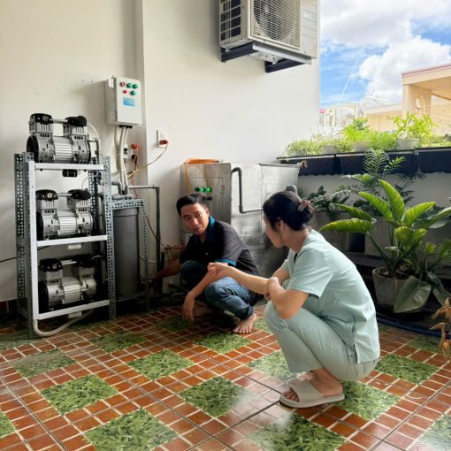 Máy hút trung tâm 03 motor chạy xoay tua - Ảnh 7