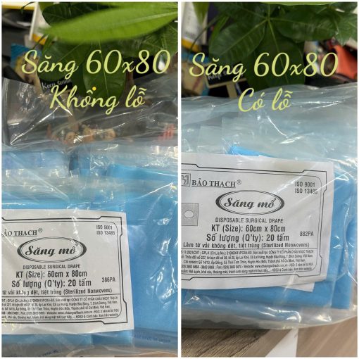Săng mổ tiệt trùng có lỗ/không lỗ 60x80 - MediPro