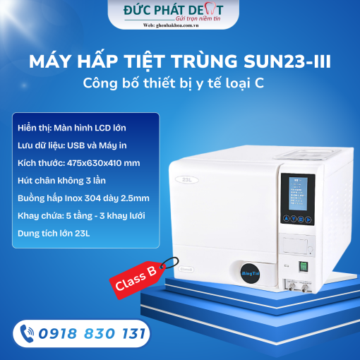 Máy hấp tiệt trùng SUN23-III